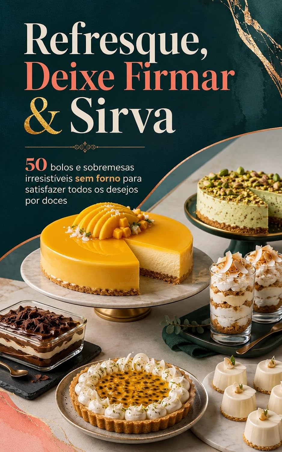 capítulo por capítulo baixar Refresque, Deixe Firmar & Sirva: 50 bolos e sobremesas irresistíveis sem forno para satisfazer todos os desejos por doces