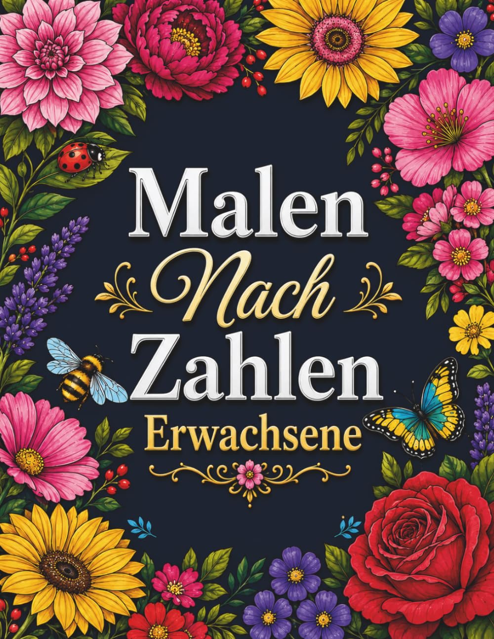 Malen Nach Zahlen Erwachsene: Malbuch für Erwachsene & Senioren: Entspannende Blumenmotive und Fantastische Gartenwelten zum Ausmalen baixar o livro de graça