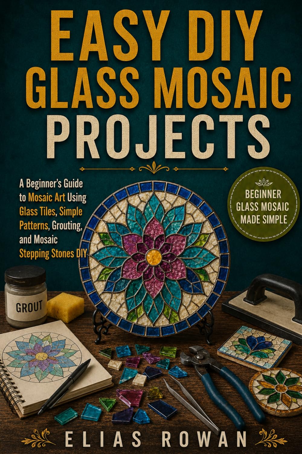 Easy DIY Glass Mosaic Projects: A Beginner’s Guide to Mosaic Art Using Glass Tiles, Simple Patterns, Grouting, and Mosaic Stepping Stones DIY baixar livro de graça