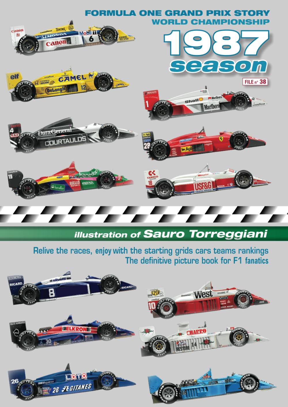 capítulo por capítulo baixar Formula One Grand Prix Story 1987 Season World Championship: Relive the races, enjoy with the starting grids cars teams rankings. The definitive picture book for F1 fanatics