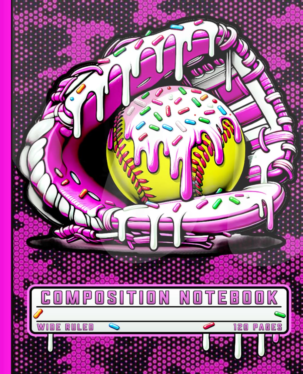 Softball Drip Ice Cream School Notebook: Cute Pink Sprinkles Glove Lined Journal for Girls, Teens, Fastpitch Softball Players and Coaches baixar livro de graça