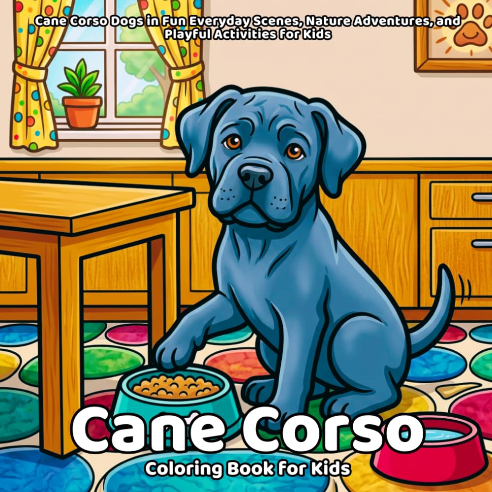 Cane Corso Coloring Book: Cane Corso Dogs in Fun Everyday Scenes, Nature Adventures, and Playful Activities for Kids baixar o livro de graça