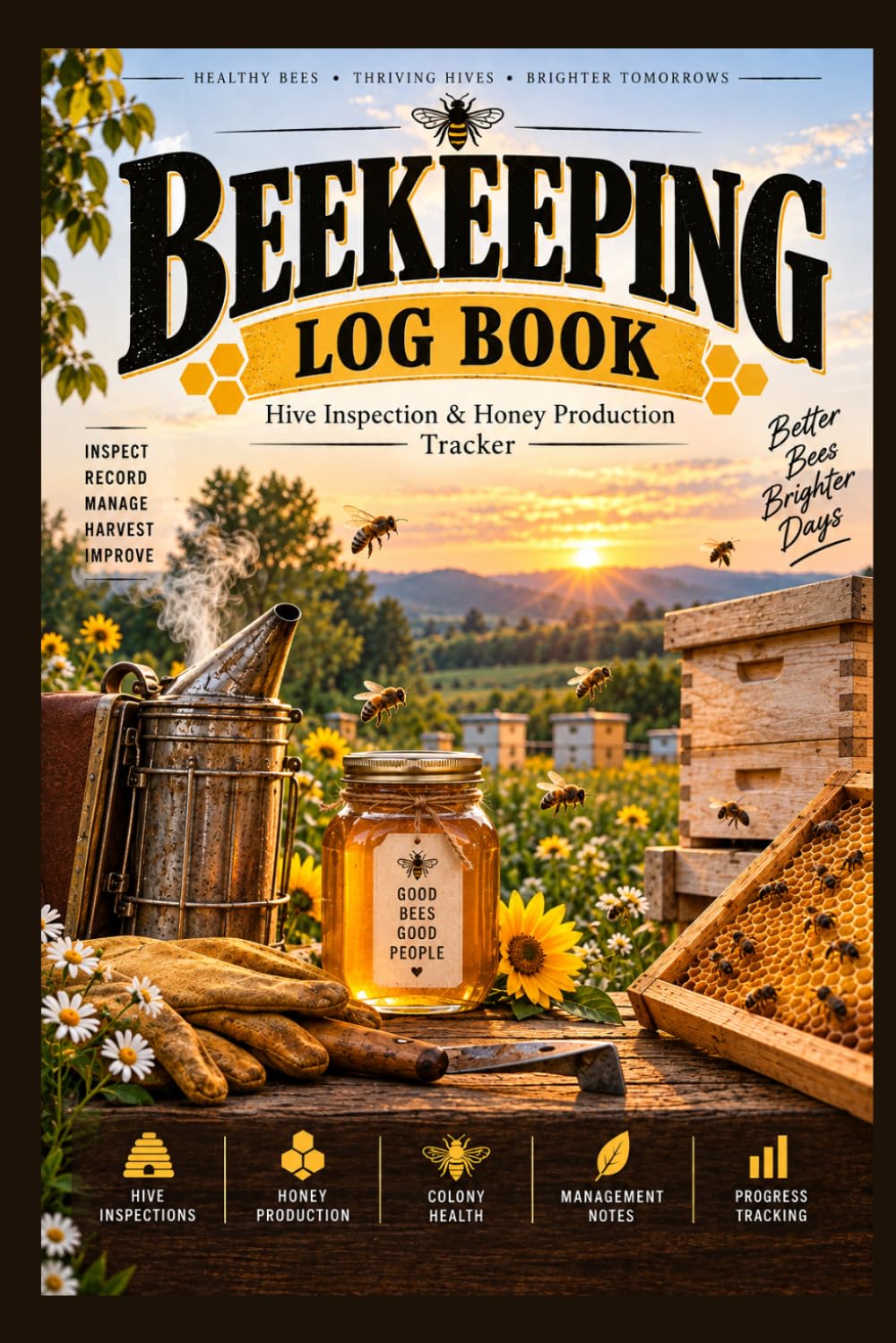 ler totalmente Beekeeping Log Book: Hive Inspection & Honey Production Tracker, 6x9