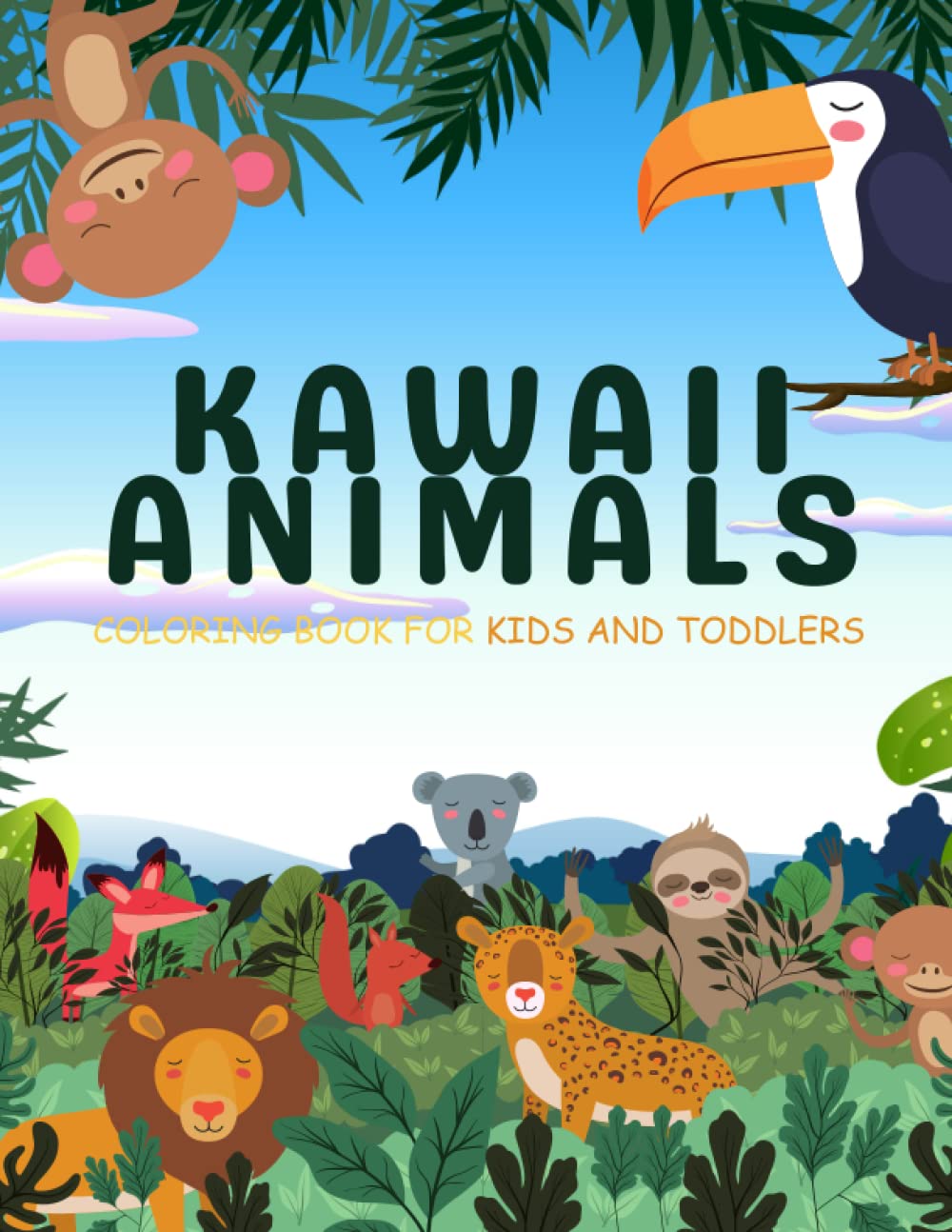 capítulo por capítulo baixar Kawaii Animals Coloring Book for Kids and Toddlers: Easy and Fun Designs for Children of All Ages to Color - Cute and Simple Animals