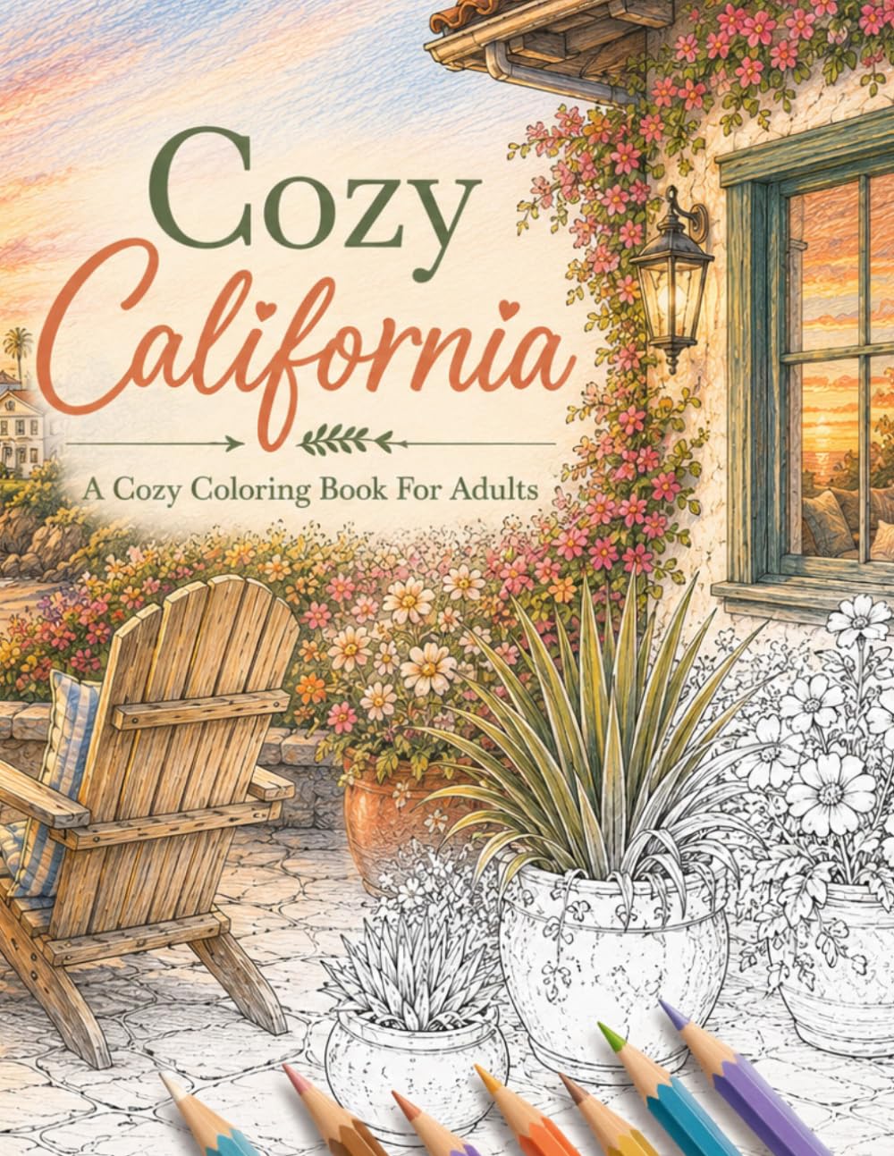 Cozy California: A Cozy Coloring Book For Adults baixar o livro de graça
