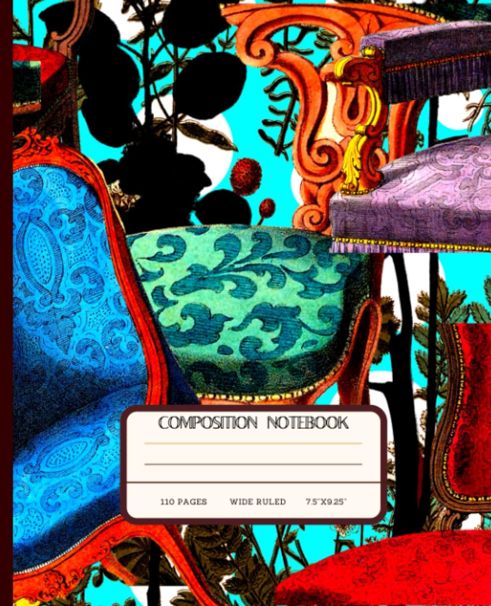 Chair Composition Notebook 2: Vintage Floral Antique Furniture College Wide Ruled Journal | 110 Pages Small Size (7.5 X 9.25 Inches) | For Old Vintage Furniture Lovers baixar o livro de graça