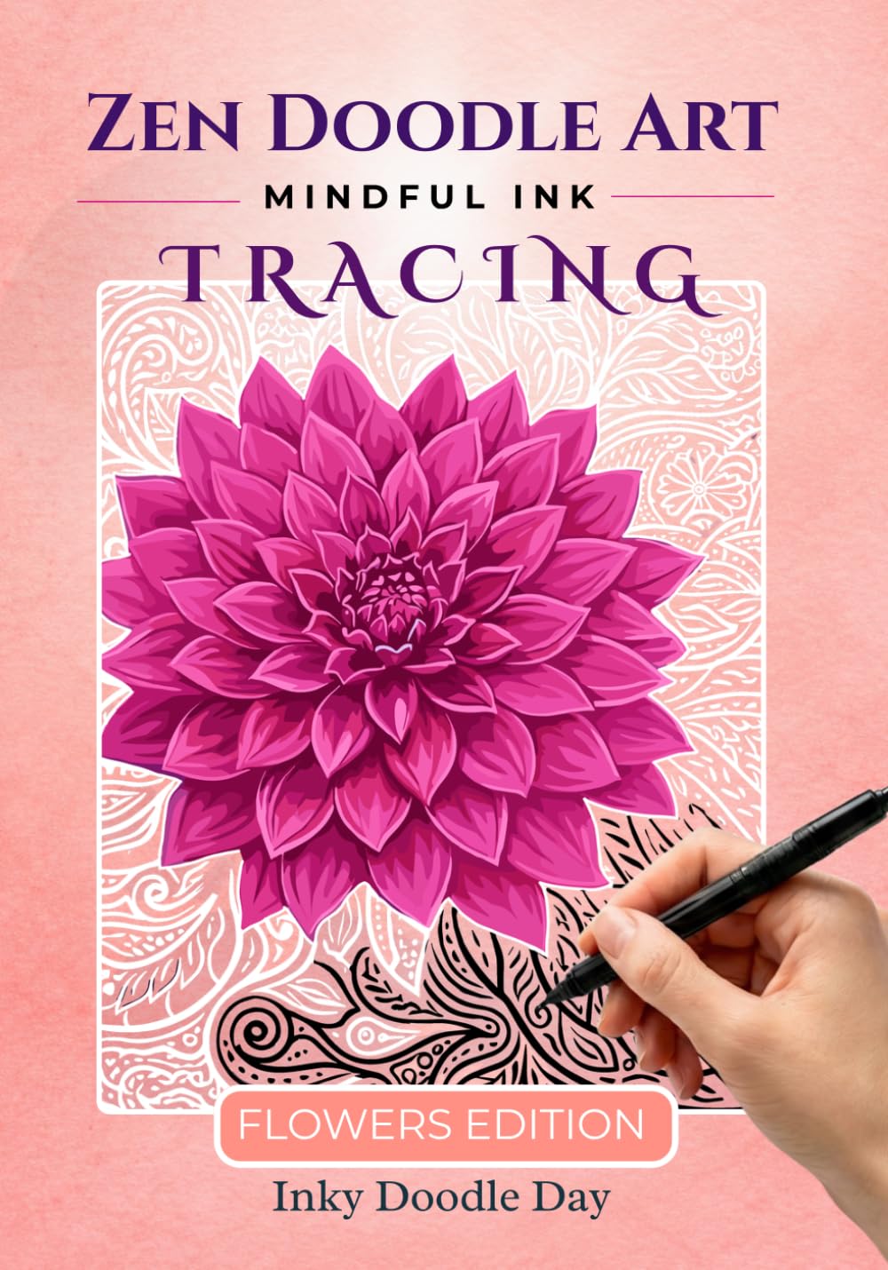 ler totalmente Inky Doodle Day: Natural Healing Flowers & Zen Doodle Art: A Stress Free Adult Reverse Coloring Book for Women. Discover Botanical Paintings and Plant... A Bold and Easy Hobby for Teens & Seniors