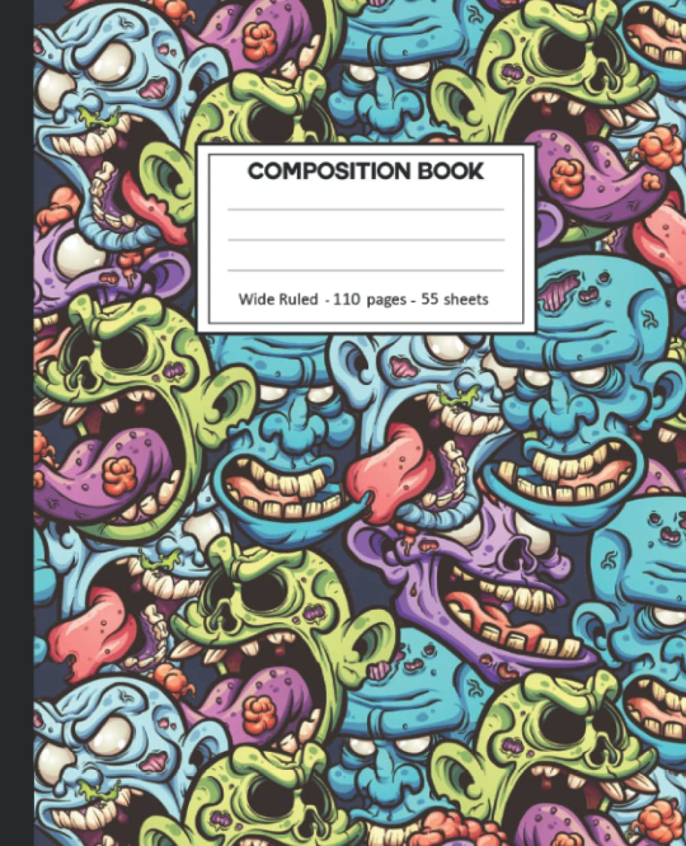 Composition Notebook: Zombie Pattern College Ruled Lined Comp Book. baixar o livro de graça