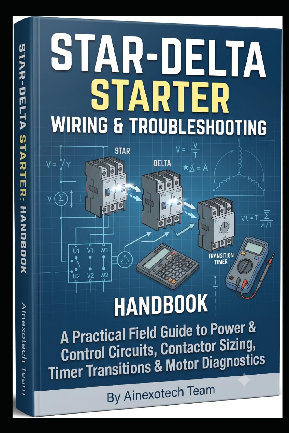 ler totalmente Star-Delta Starter: Wiring & Troubleshooting Handbook: A Practical Field Guide to Power & Control Circuits, Contactor Sizing, Timer Transitions & Motor Diagnostics