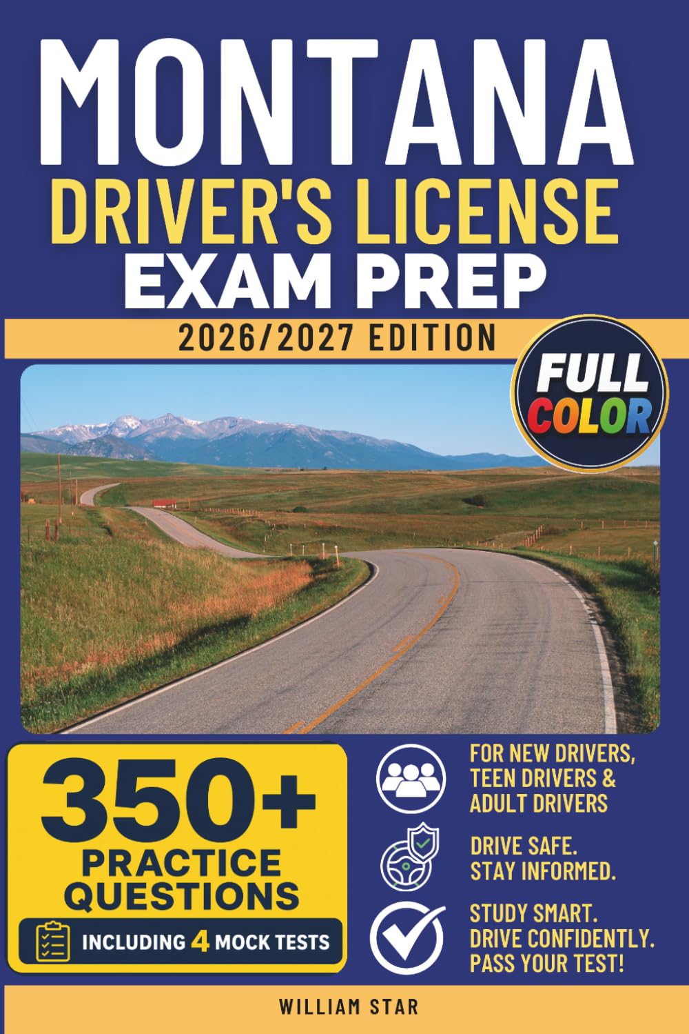 capítulo por capítulo baixar Montana Driver's License Exam Prep: Study Guide, Road Signs & Practice Tests to Help You Pass the Written Knowledge Test (FULL COLOR DMV PREP SERIES)