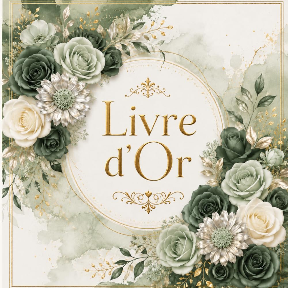 Livre d'or mariage bohème, élégant avec des tons beige, doré et vert sauge: Livre d'or élégant au design floral raffiné (French Edition) baixar o livro de graça