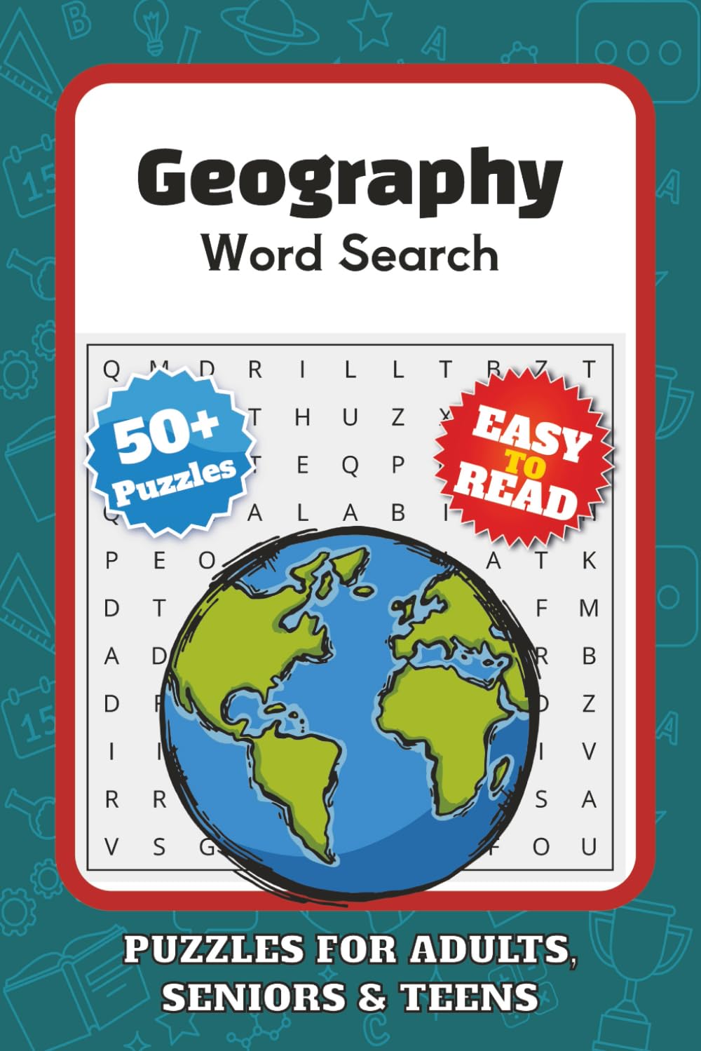 Geography Word Search Puzzle Book: Word Searches with Easy to Read Print about Geography, Earth, World and More | 6x9 inches, 110 pages | 50+ Puzzles... Gift for Vacantions, Holiday and Free Times baixar livro de graça