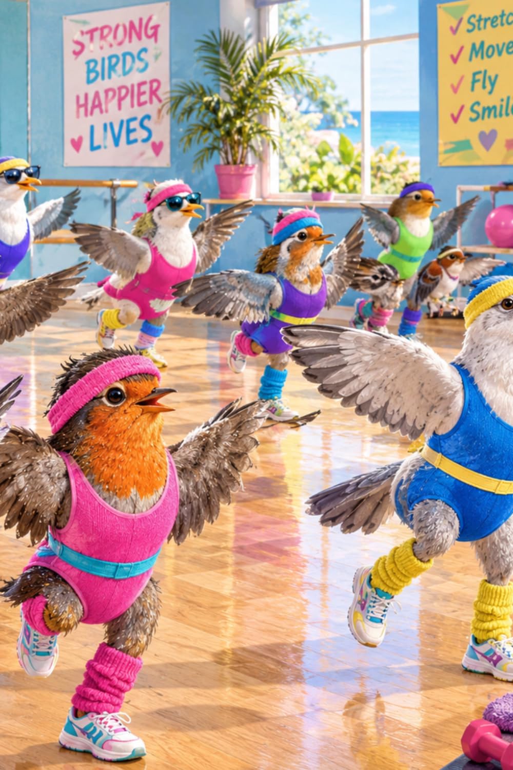 Aerobic Birds Notebook baixar livro de graça