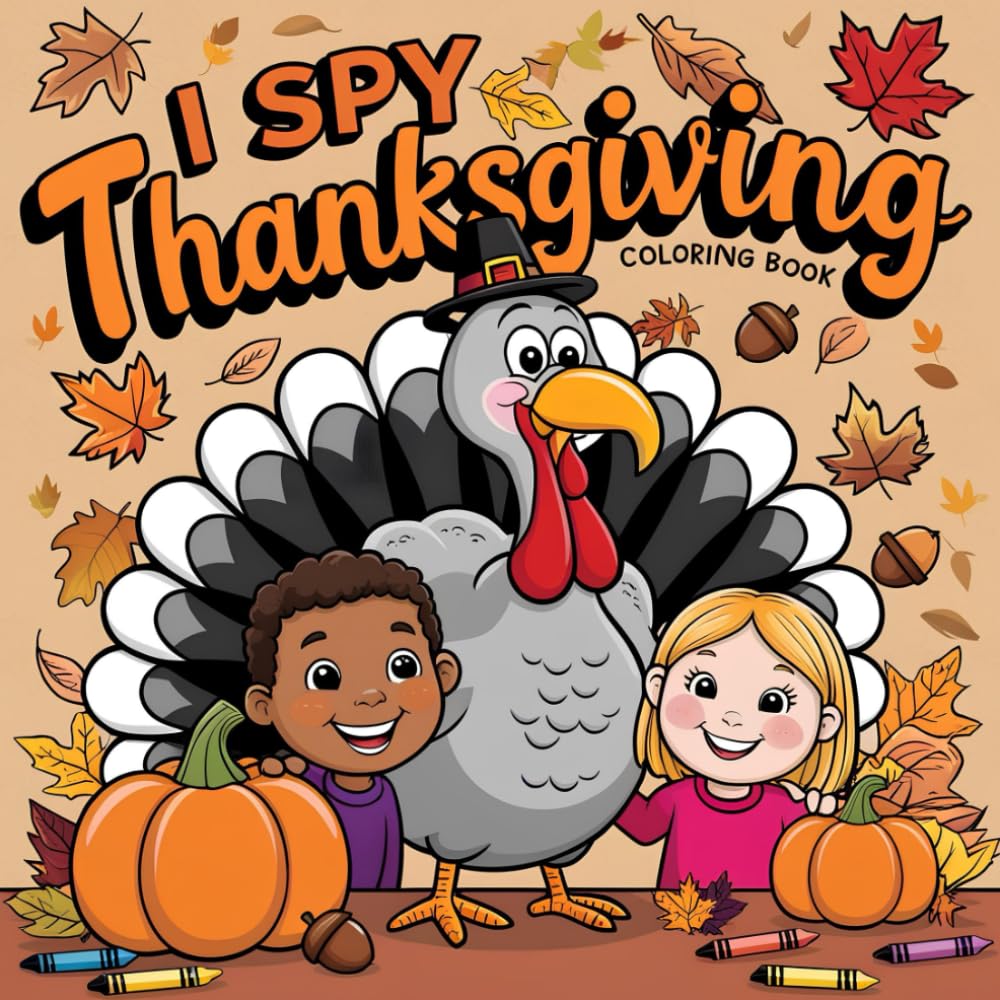 ler totalmente I Spy Thanksgiving Coloring Book: For Kids Ages 2-5 | Interactive Guessing Game for Preschoolers & Toddlers