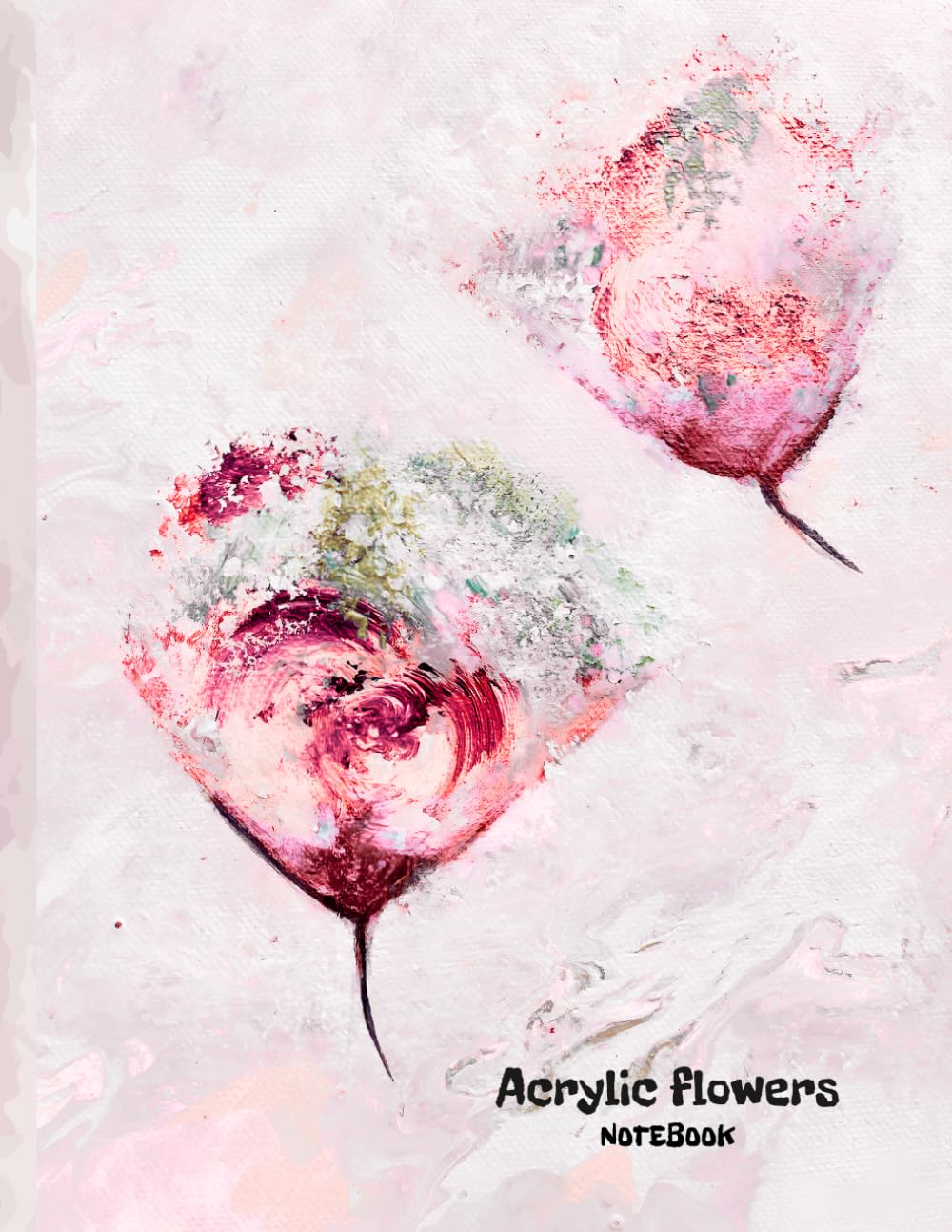 ler totalmente Acrylic Flowers: Pink & Red Floral Art Notebook for Writing, Journaling and Notes