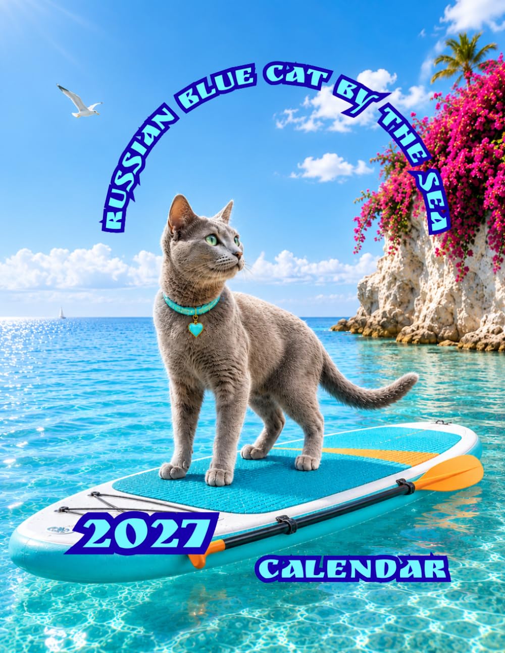 Russian Blue Cat by the Sea 2027 Calendar baixar o livro de graça