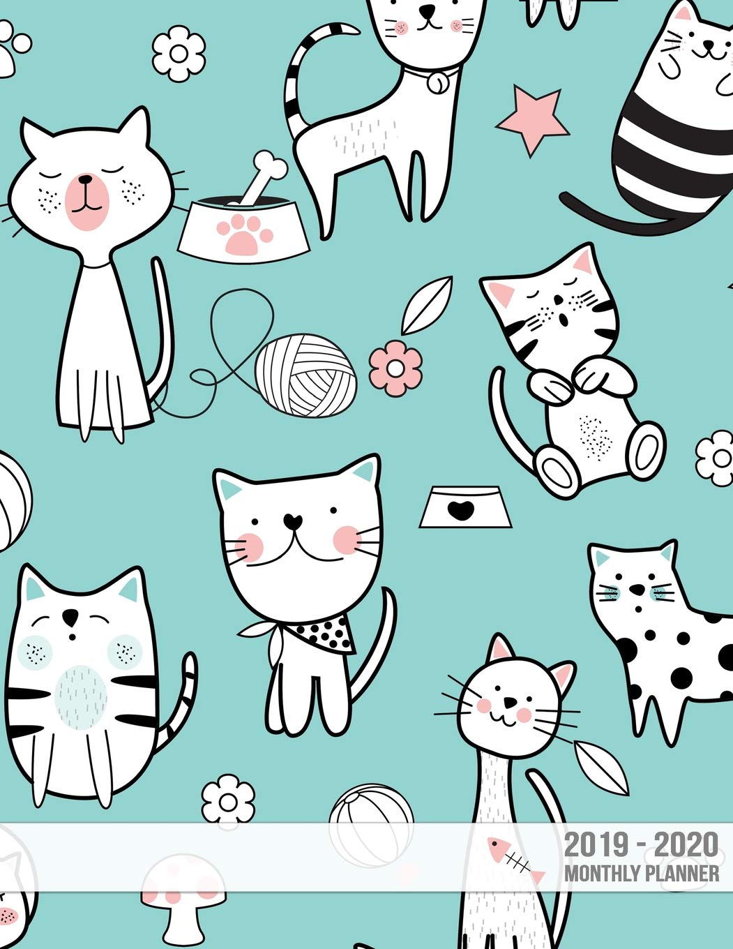 capítulo por capítulo baixar 2019-2020 Monthly Planner: Two Year - Monthly Calendar Planner - 24 Months Jan 2019 to Dec 2020 For Academic Agenda Schedule Organizer Logbook and Journal Notebook Planners - Happy Green Cat Cover