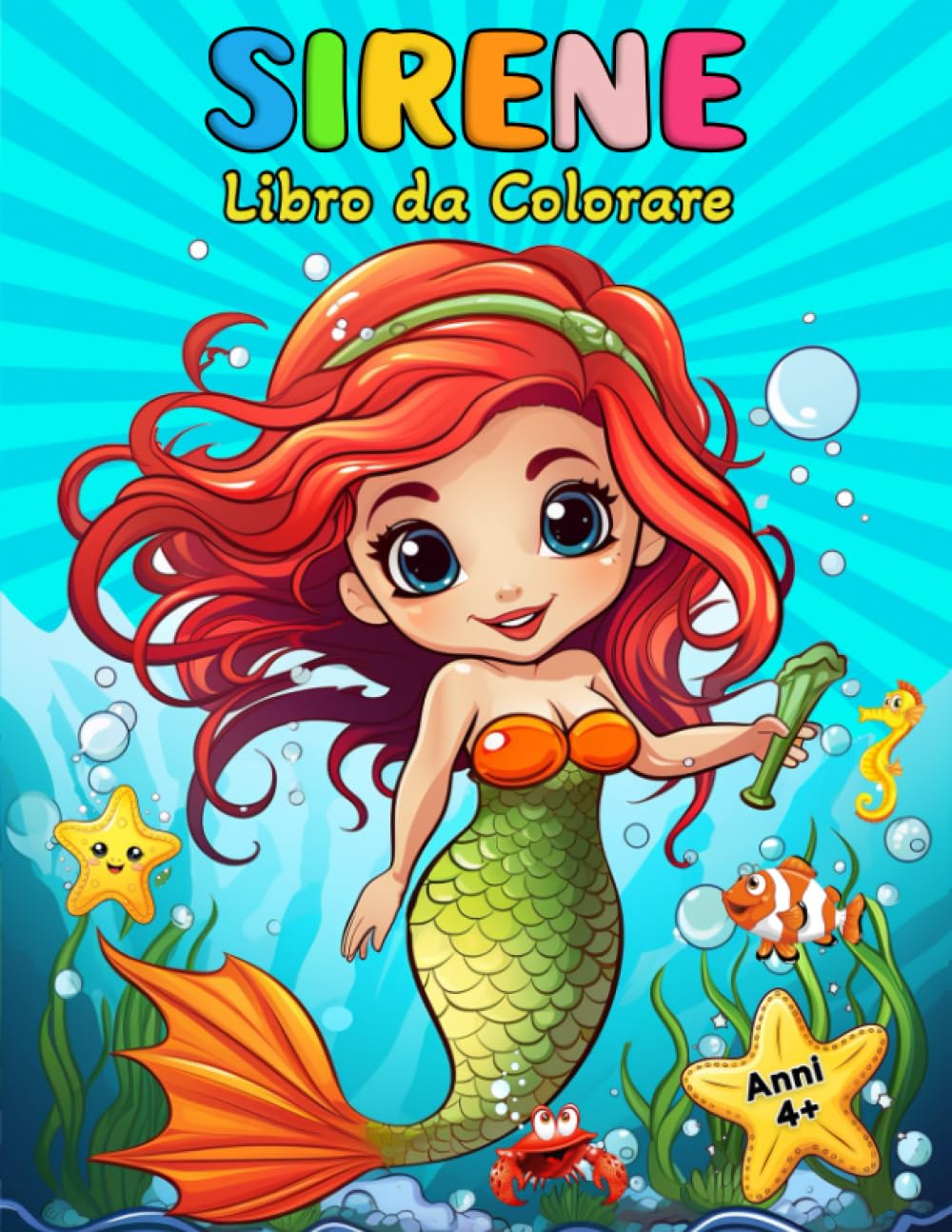Sirene Libro da Colorare: 50 Simpatici Motivi di Sirene da Colorare per Bambini e Adolescenti (Italian Edition) baixar o livro de graça