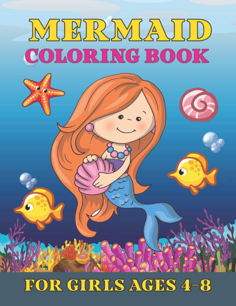 ler totalmente Mermaid Coloring book for Girls Ages 4-8: A Fun Mermaid Coloring Book for Girls, A Coloring Book for Girls, Gift for Christmas, Volume-02