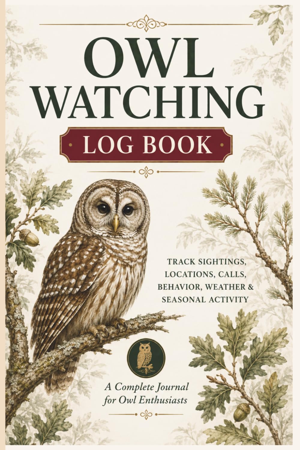 Owl Watching Log Book: Track Sightings, Locations, Calls, Behavior, Weather & Seasonal Activity — A Complete Journal for Owl Enthusiasts. baixar livro de graça