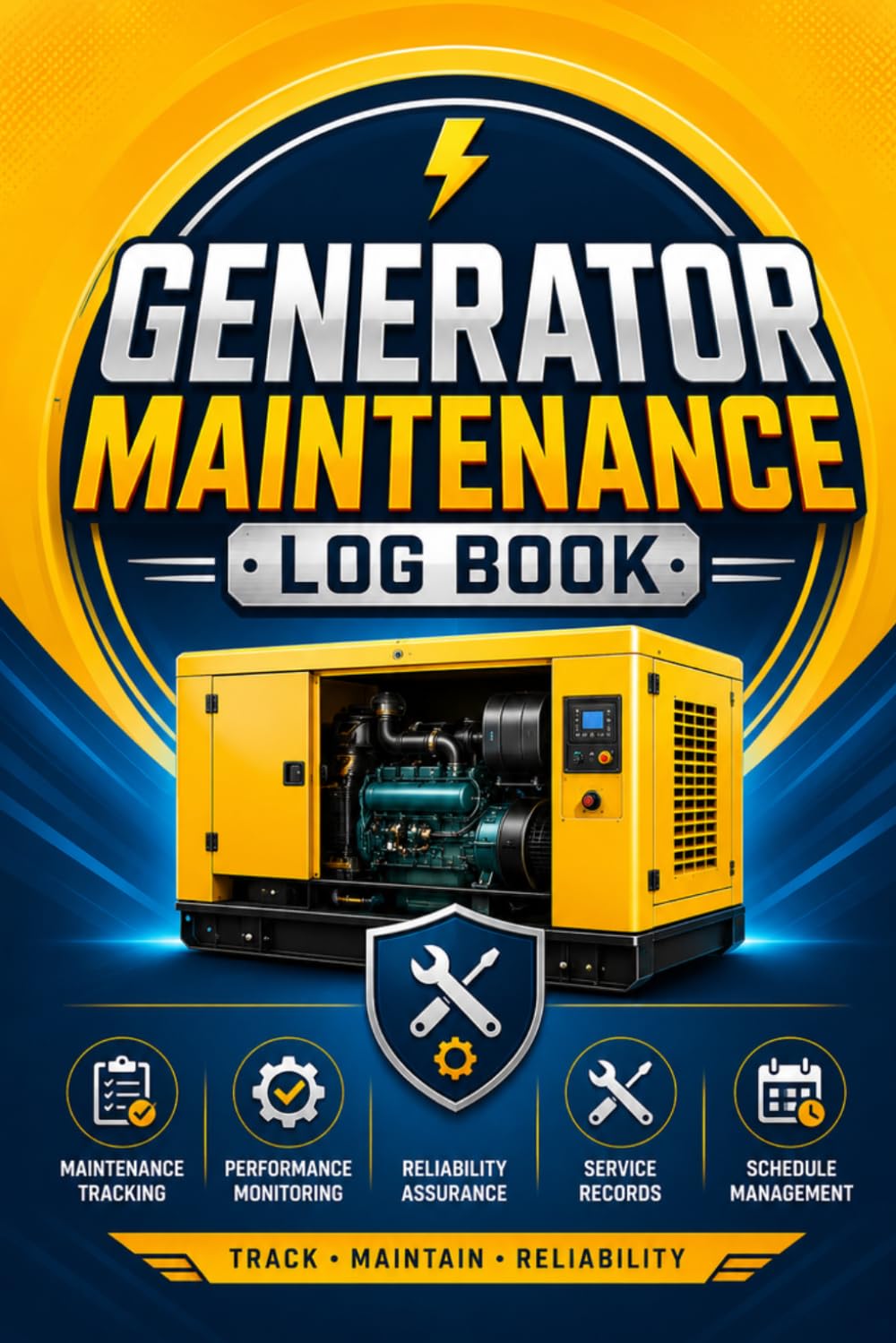 Generator Maintenance Log Book: Service, Inspection, Repair & Maintenance Record Journal | Track Oil Changes, Engine Hours, Repairs, Fuel Usage,... for Home Standby & Portable Generators baixar livro de graça