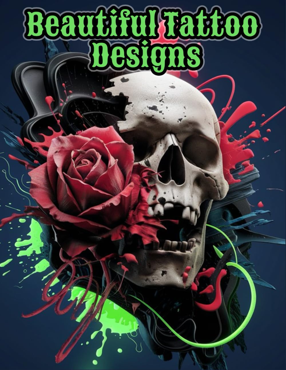 Beautiful Tattoo Designs: Original and modern polka trash book for professionals and beginners, large color designs for easy tracing. baixar o livro de graça