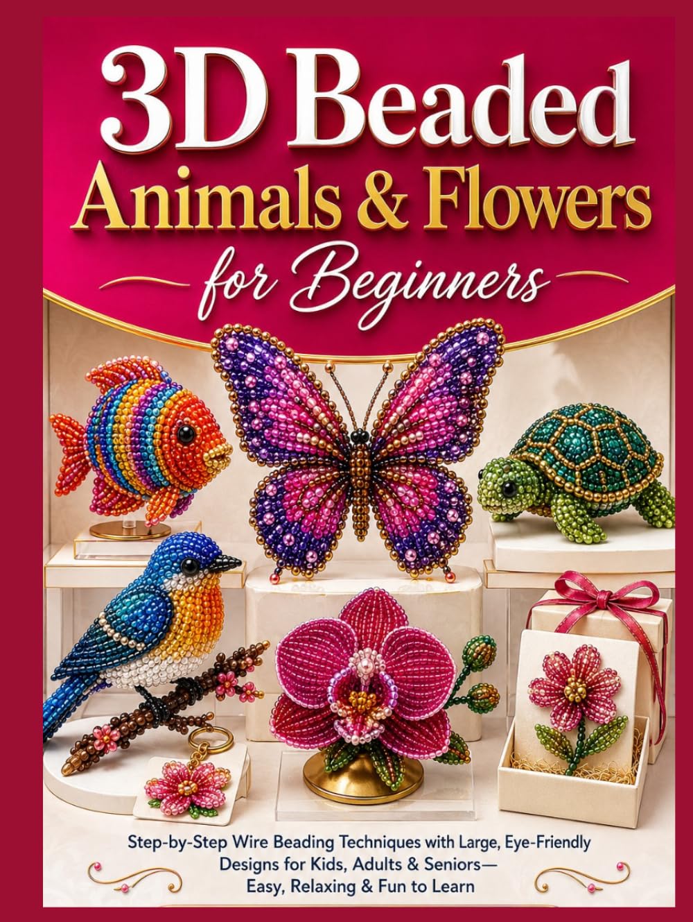 3D Beaded Animals & Flowers for Beginners: Step-by-Step Wire Beading Techniques with Large, Eye-Friendly Designs for Kids, Adults & Seniors—Easy, Relaxing & Fun to Learn baixar o livro de graça