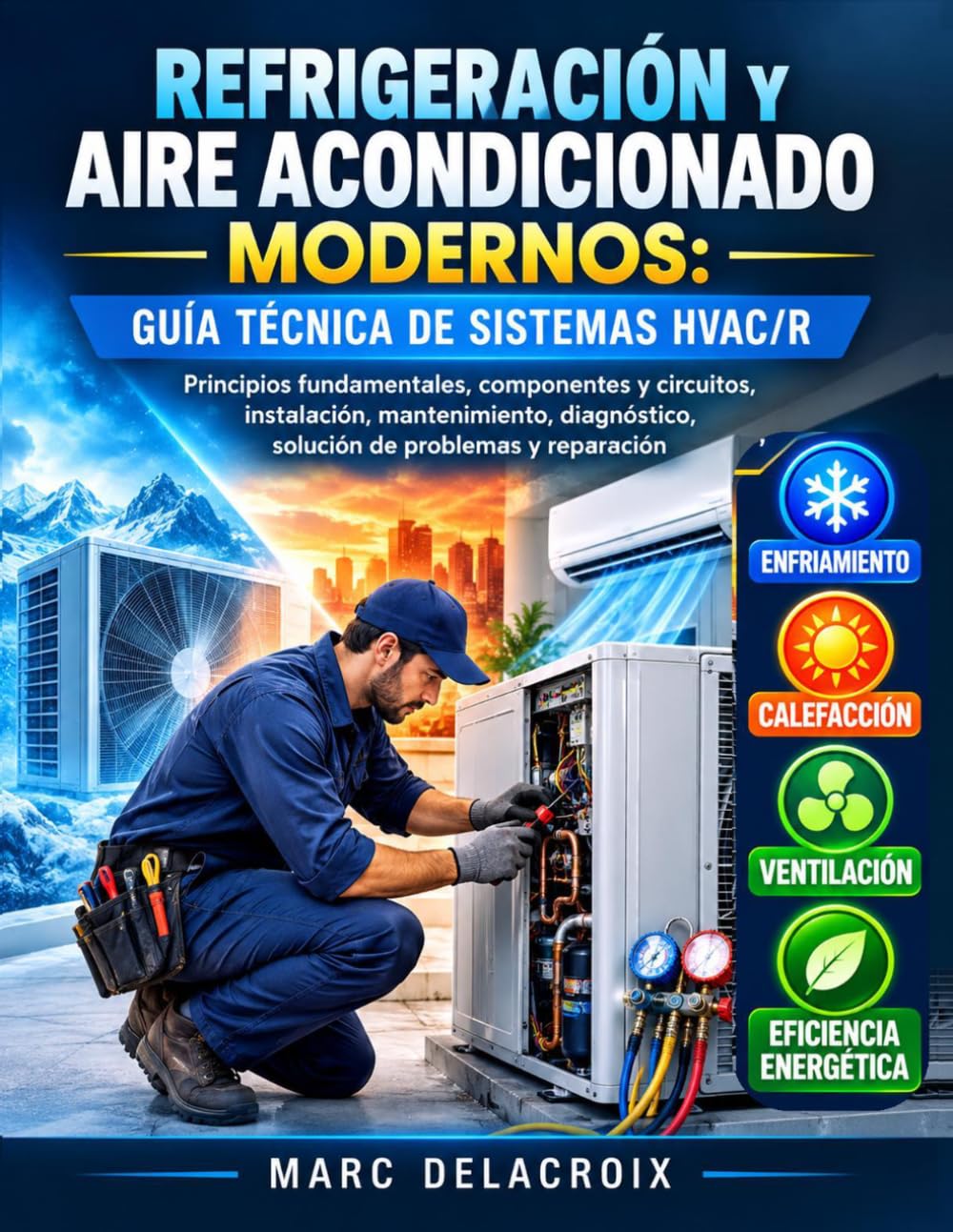 ler totalmente Refrigeración y Aire Acondicionado Modernos: Guía Técnica de Sistemas HVAC/R: Principios fundamentales, Components y circuitos, instalación,... de problemas y reparación (Spanish Edition)