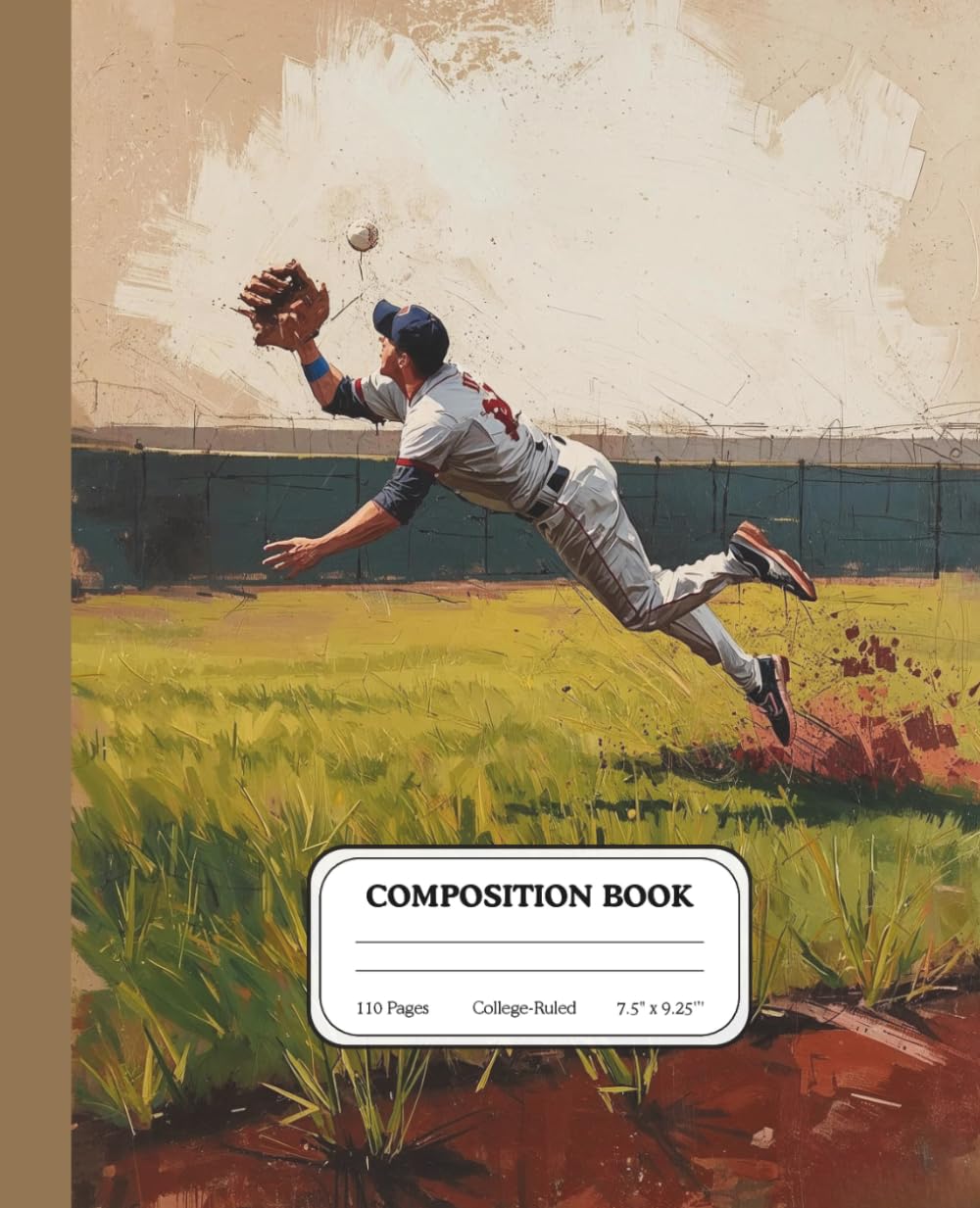 Game Saving Catch Baseball Notebook | Diving Outfield Play Journal | Athlete Training and School Notes Composition Book: Creative lined space designed for learning, planning, and personal ideas baixar o livro de graça