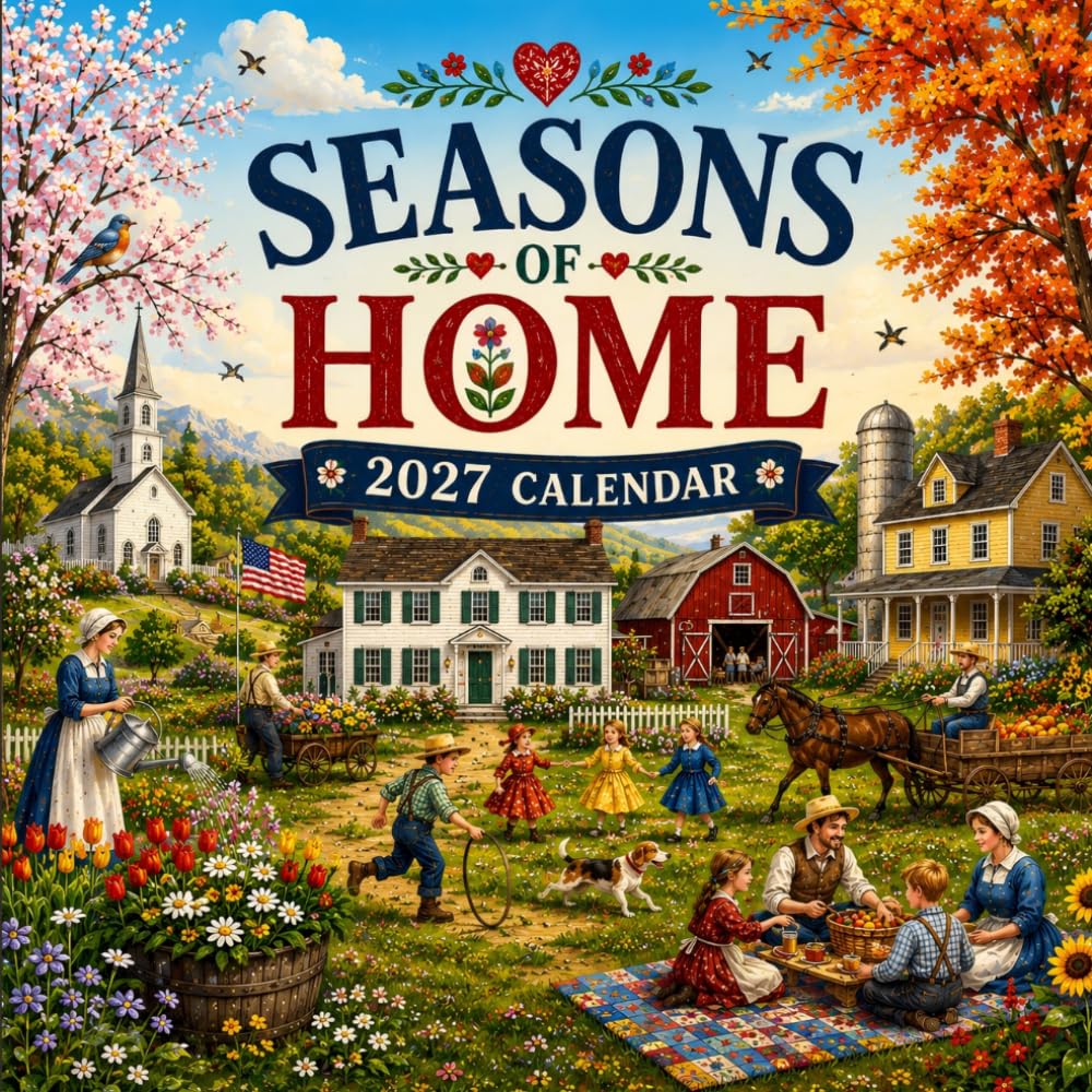 ler totalmente Seasons of Home Calendar 2027: American Country Life and Farmhouse Folk Art