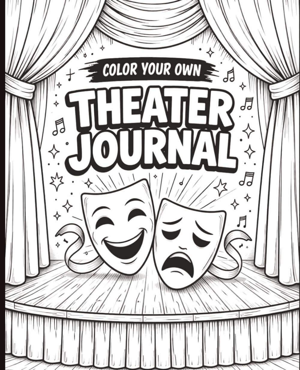 Color Your Own Theater Journal: Fun Coloring Cover Notebook for Theater Kids, Drama Students, Actors & Creative Performers baixar o livro de graça