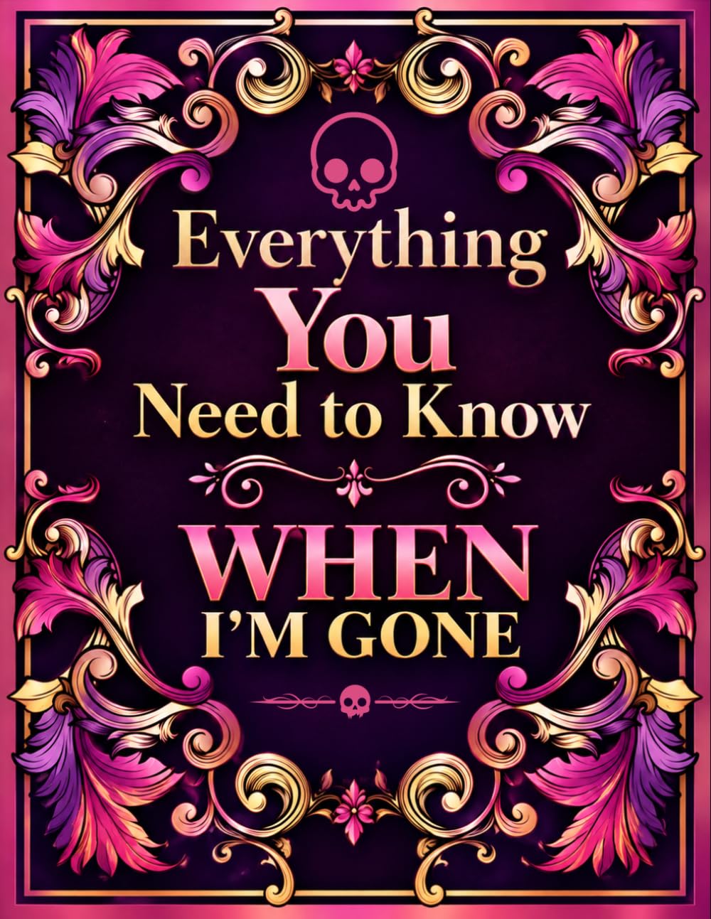 Everything You Need to Know When I'm Gone: Funny Final Arrangements Planner for Wishes, Important Details, Documents & Family Guidance baixar livro de graça