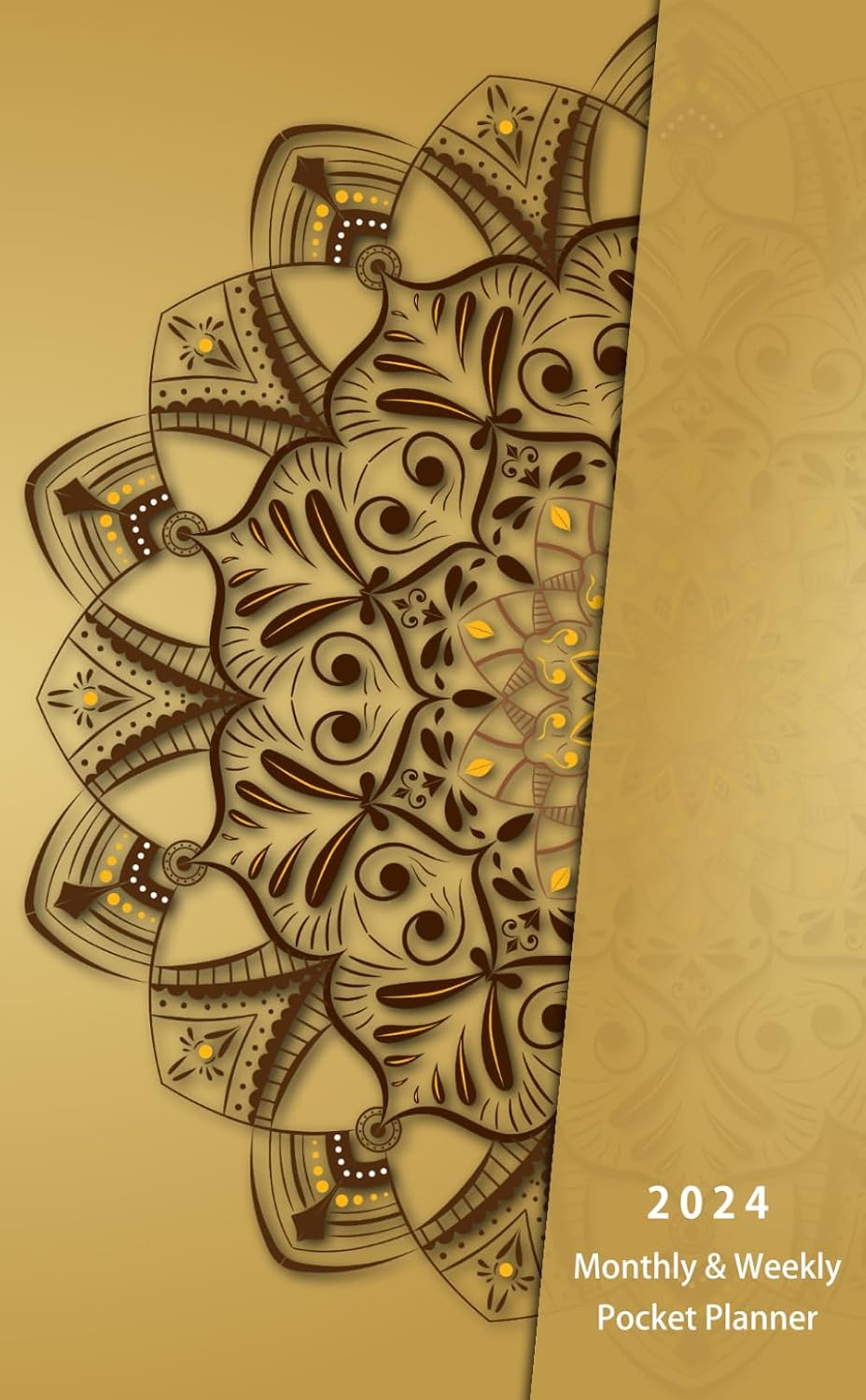 ler totalmente 2024 Monthly & Weekly Pocket Planner: 12 Months Calendar from January to December 2024, Small Size for Purse with Federal Holidays. Mandala Cover.