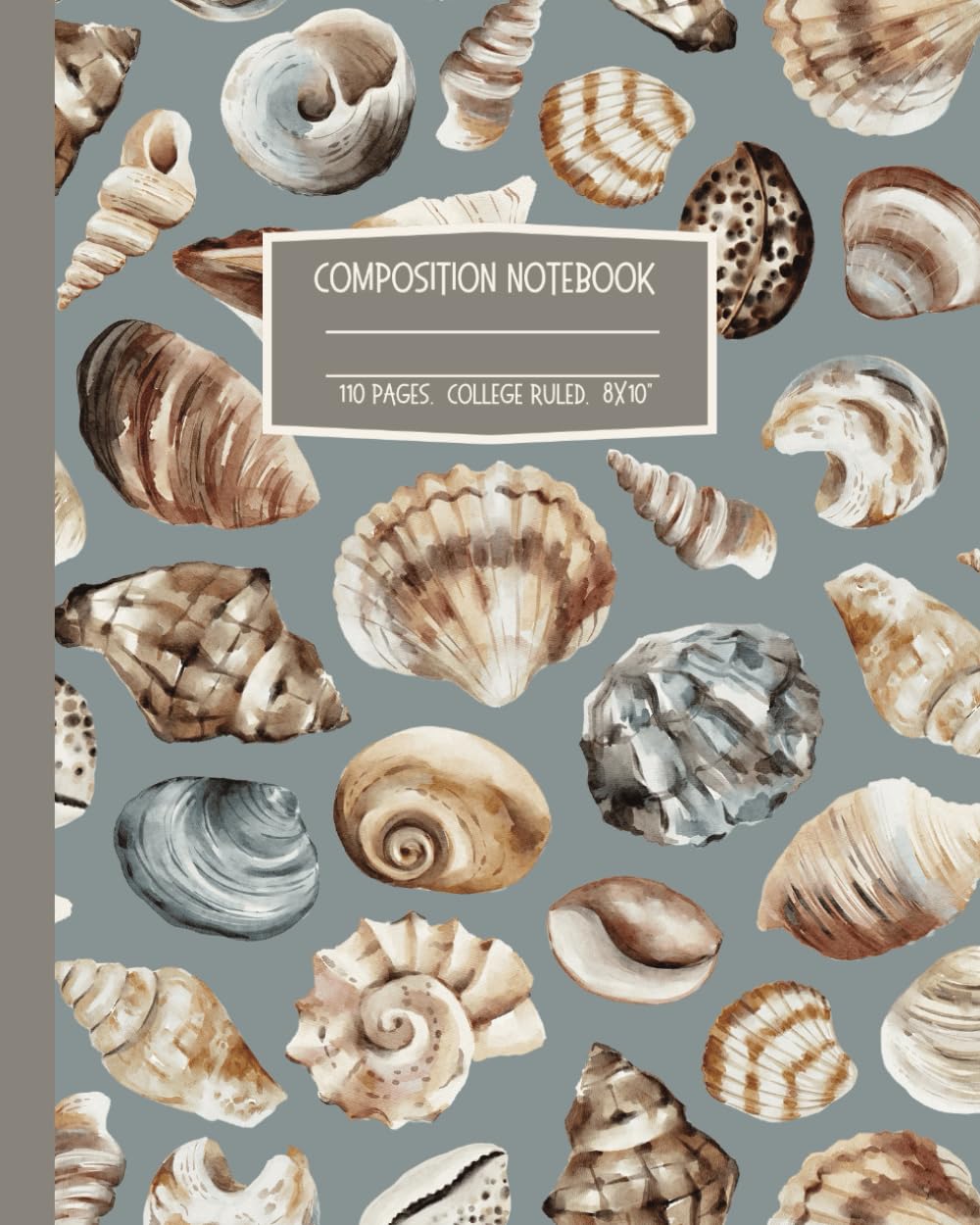ler totalmente Seashell Composition Notebook: Coastal Granddaughter Aesthetic College Rule Lined Journal For School or Work; 8x10"