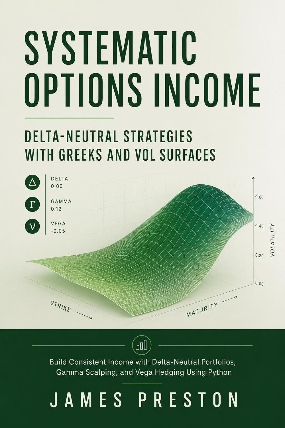ler totalmente Systematic Options Income: Delta-Neutral Strategies with Greeks and Vol Surfaces: Build Consistent Income with Delta-Neutral Portfolios, Gamma Scalping, and Vega Hedging Using Python (English Edition)