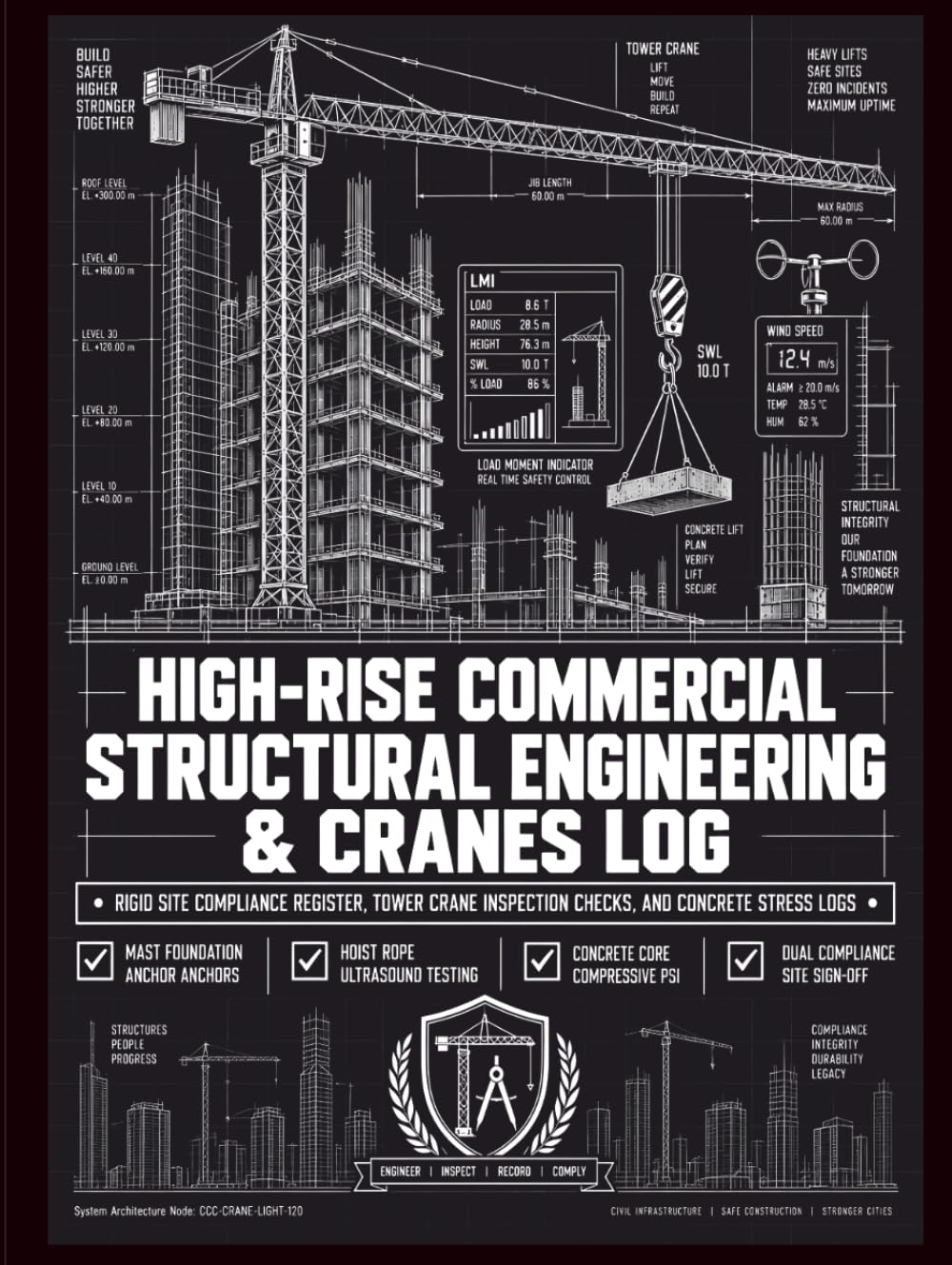 High-Rise Commercial Structural Engineering & Cranes Log: Rigid Site Compliance Register, Tower Crane Inspection Checks, and Concrete Stress Logs baixar o livro de graça