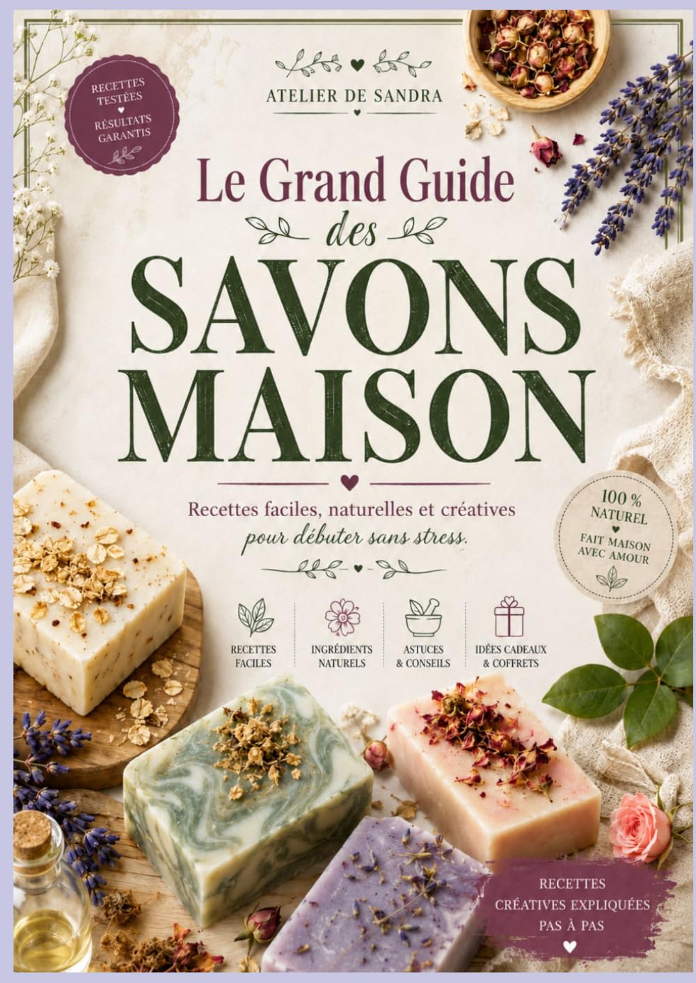 Le grand Guide Savons Maison: Recettes naturelles, astuces & techniques DIY (Atelier de Sandra – Guides Créatifs) (French Edition) baixar livro de graça
