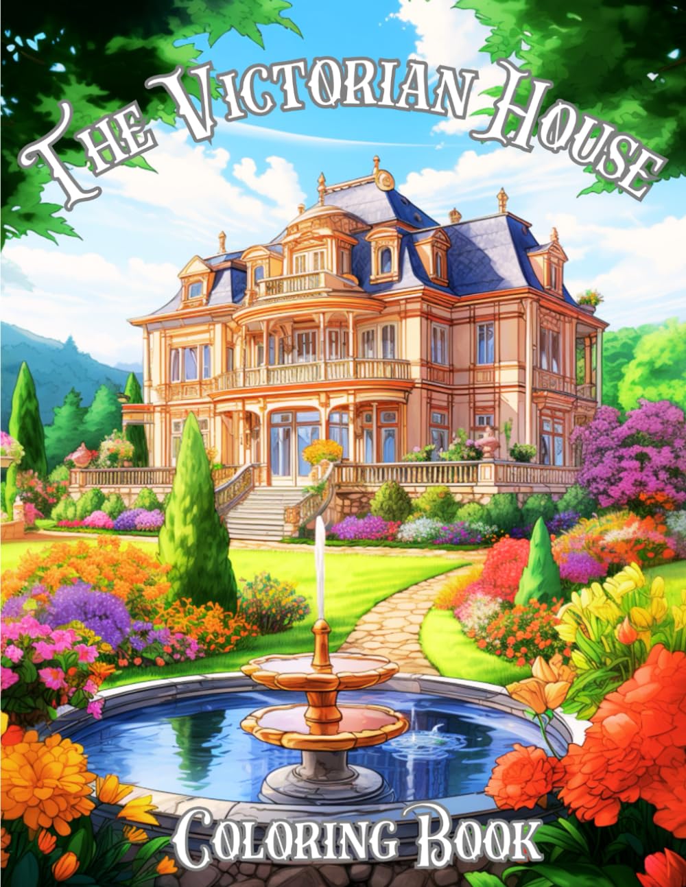 ler totalmente The Victorian House Coloring Book: for Adults - Relaxing Art & Architecture Victorian Era