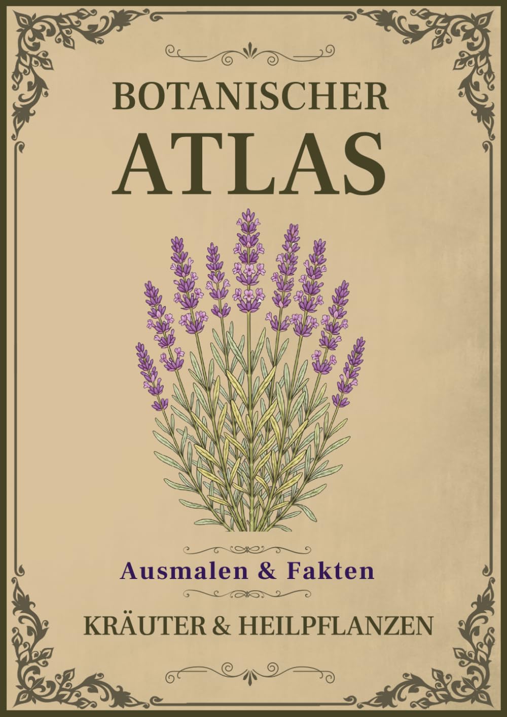 ler totalmente Botanischer Atlas: Kräuter & Heilpflanzen: Band 1 – Ein Vintage-Malbuch mit 50 botanischen Illustrationen, Pflanzenfakten und Notizfeldern (German Edition)