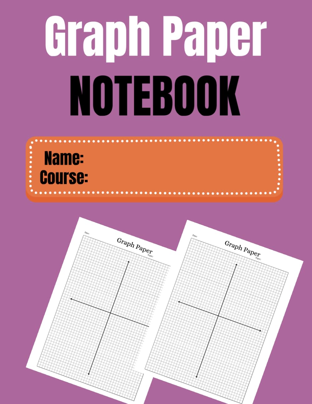 ler totalmente Graph Paper Notebook: 120 Graph Sheets, 8.5" x 11"