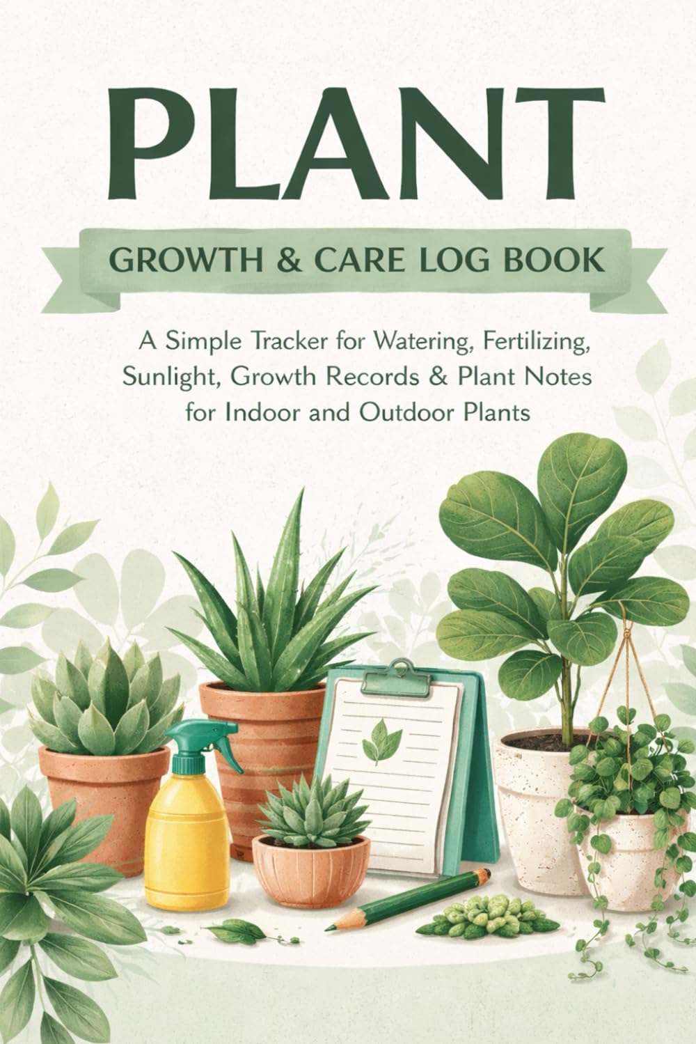 Plant Growth & Care Log Book: A Simple Tracker for Watering, Fertilizing, Sunlight, Growth Records & Plant Notes for Indoor and Outdoor Plants baixar o livro de graça