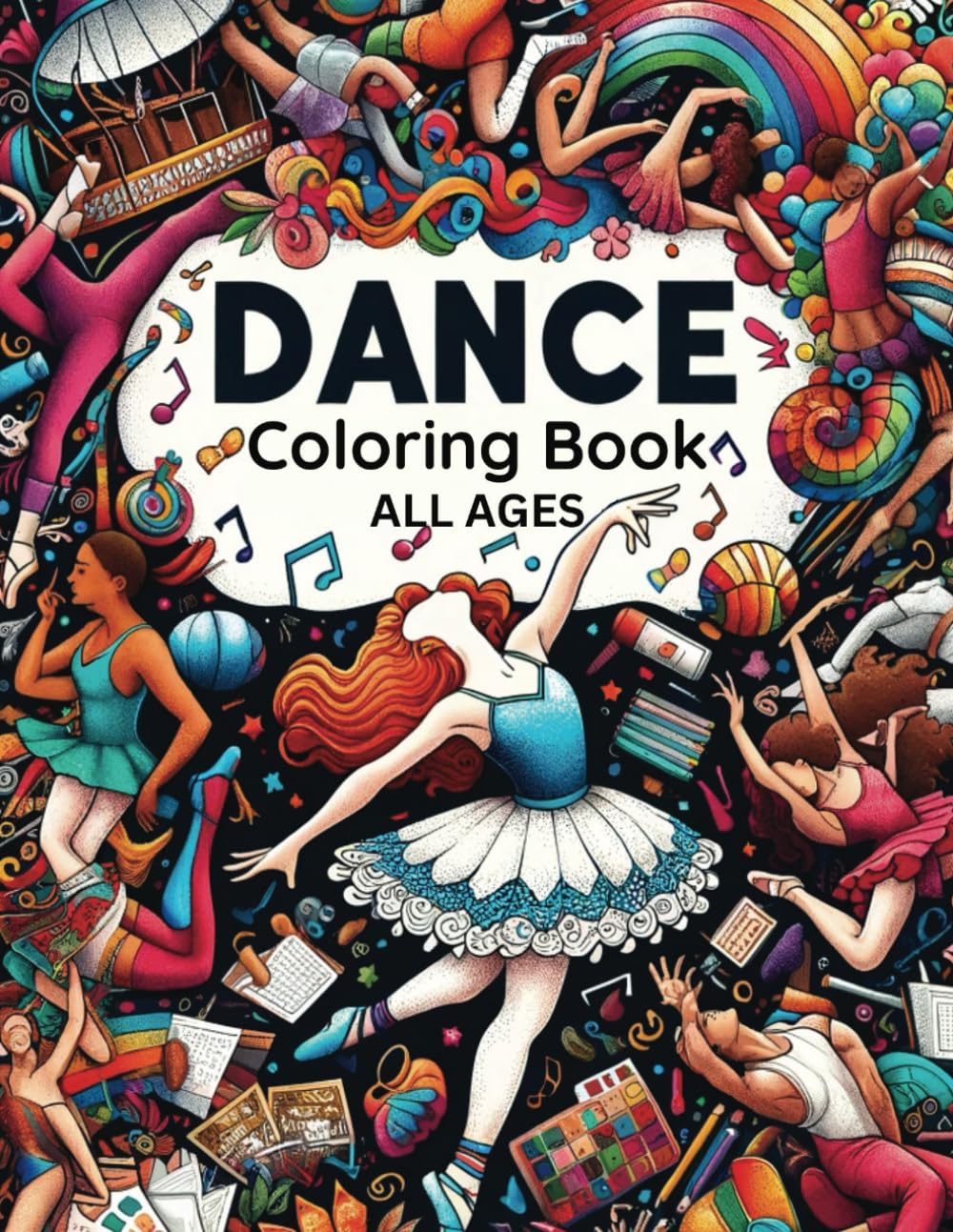 capítulo por capítulo baixar Dance Coloring Book: Dancers Of All Ages, 50 Unique Designs, Ballet, Ballroom, Hip Hop, Tap, Jazz, Varying Detail