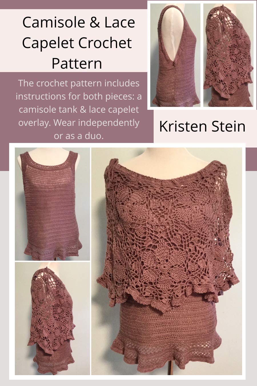 Camisole & Lace Capelet Crochet Pattern: The crochet pattern includes instructions for both pieces: a camisole tank & lace capelet overlay. Wear independently or as a duo. (English Edition) baixar o livro de graça