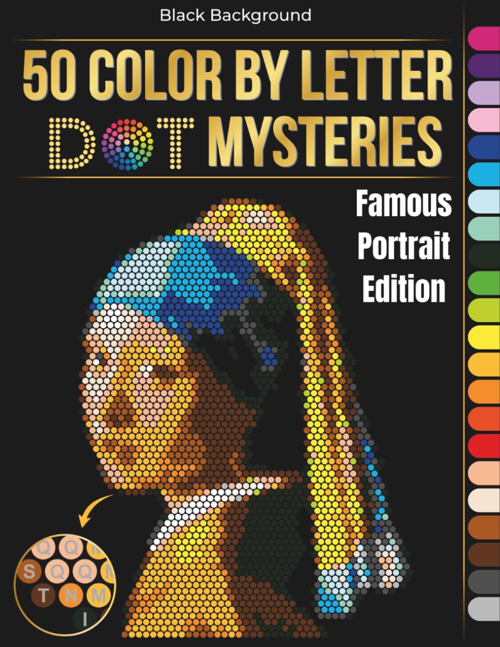 50 Color by Letter Dot Mysteries: Alphabet Mosaic Coloring Book Featuring Famous Portraits – Relaxing Pixel Art with Frameable Pages for Adults & Teens baixar livro de graça