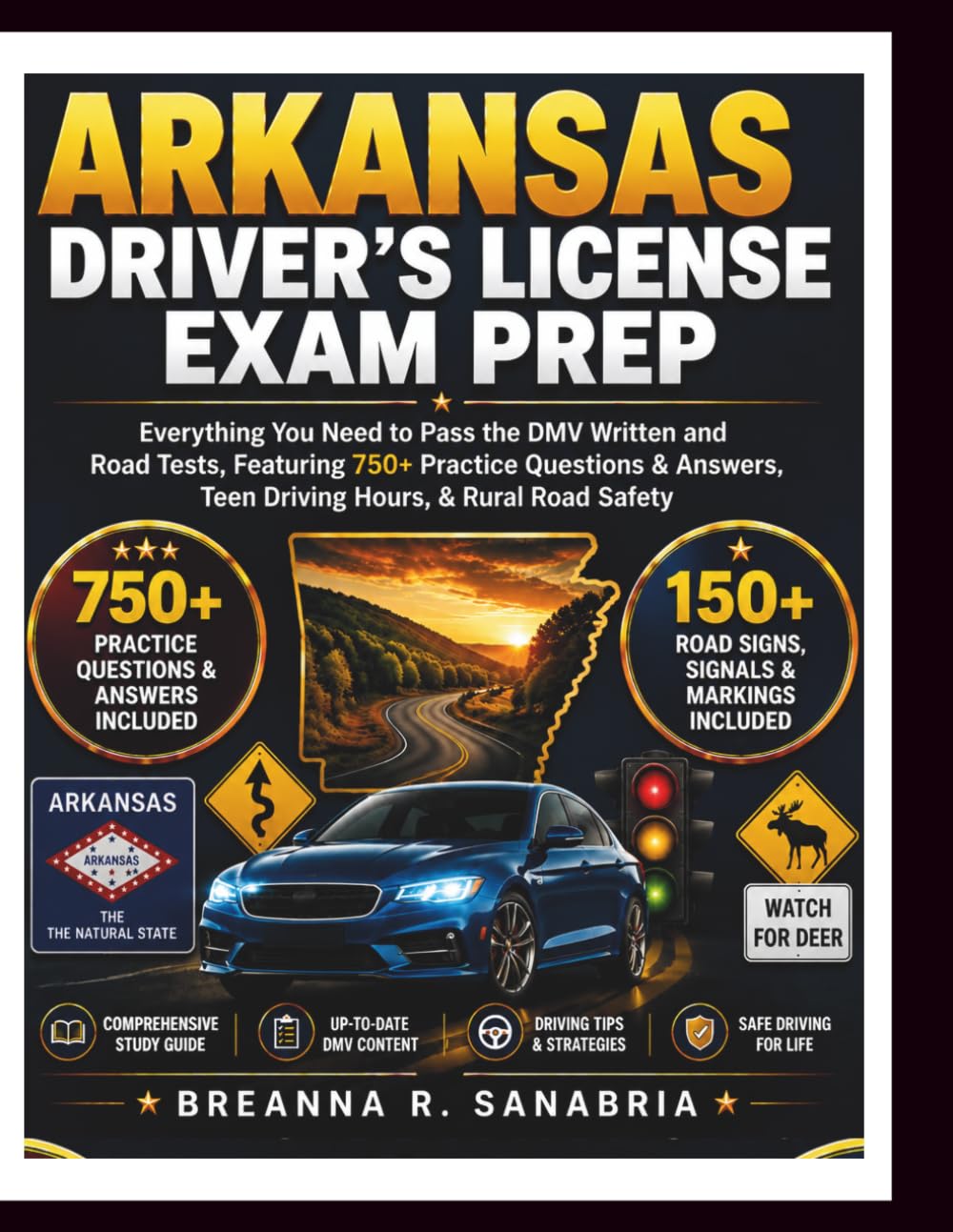 Arkansas Driver's License Exam Prep: Everything You Need to Pass the DMV Written and Road Tests, Featuring 750+ Practice Questions & Answers, Teen Driving Hours, & Severe Weather Driving Safety baixar o livro de graça