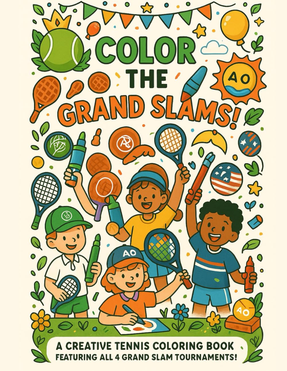 ler totalmente Tennis Coloring Book: All Grand Slams (Portuguese Edition)