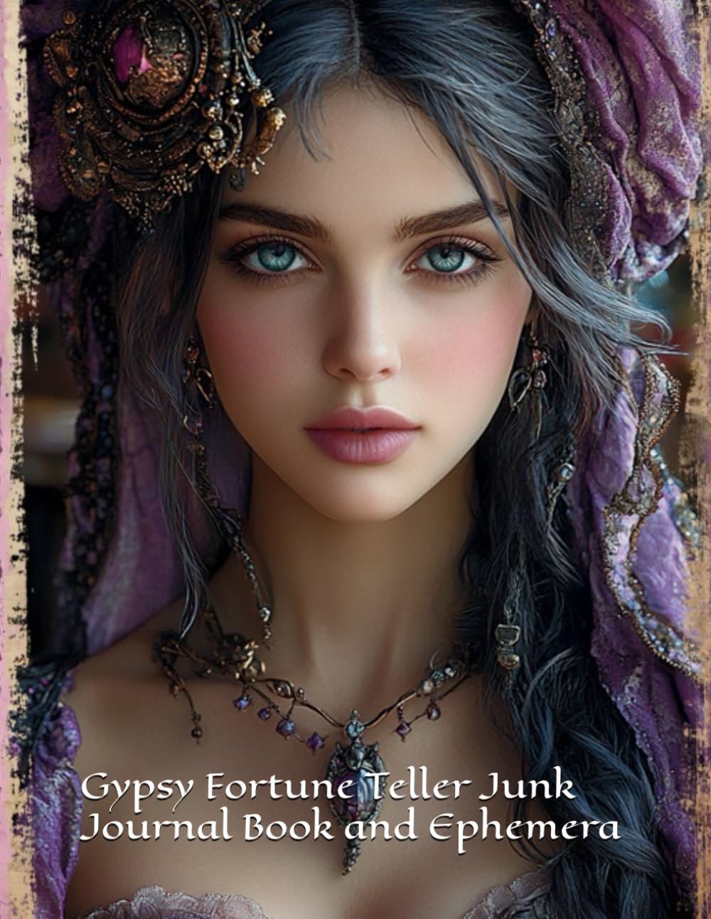 Gypsy Fortune Teller Junk Journal Book and Ephemera