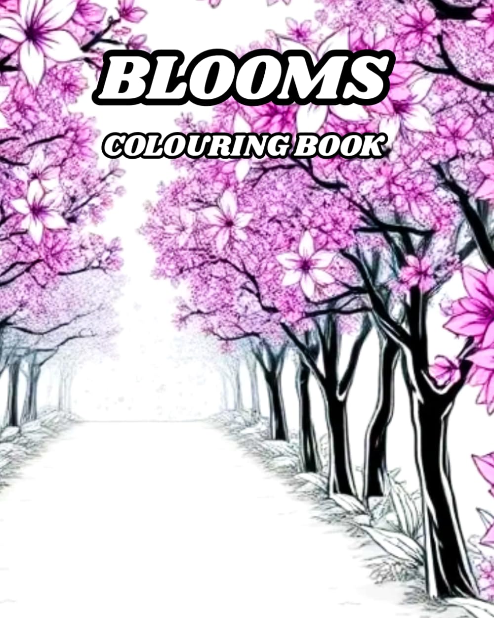 BLOOMS: Flowering Trees Colouring Book (CATS, DOGS AND PLANTS) baixar livro de graça