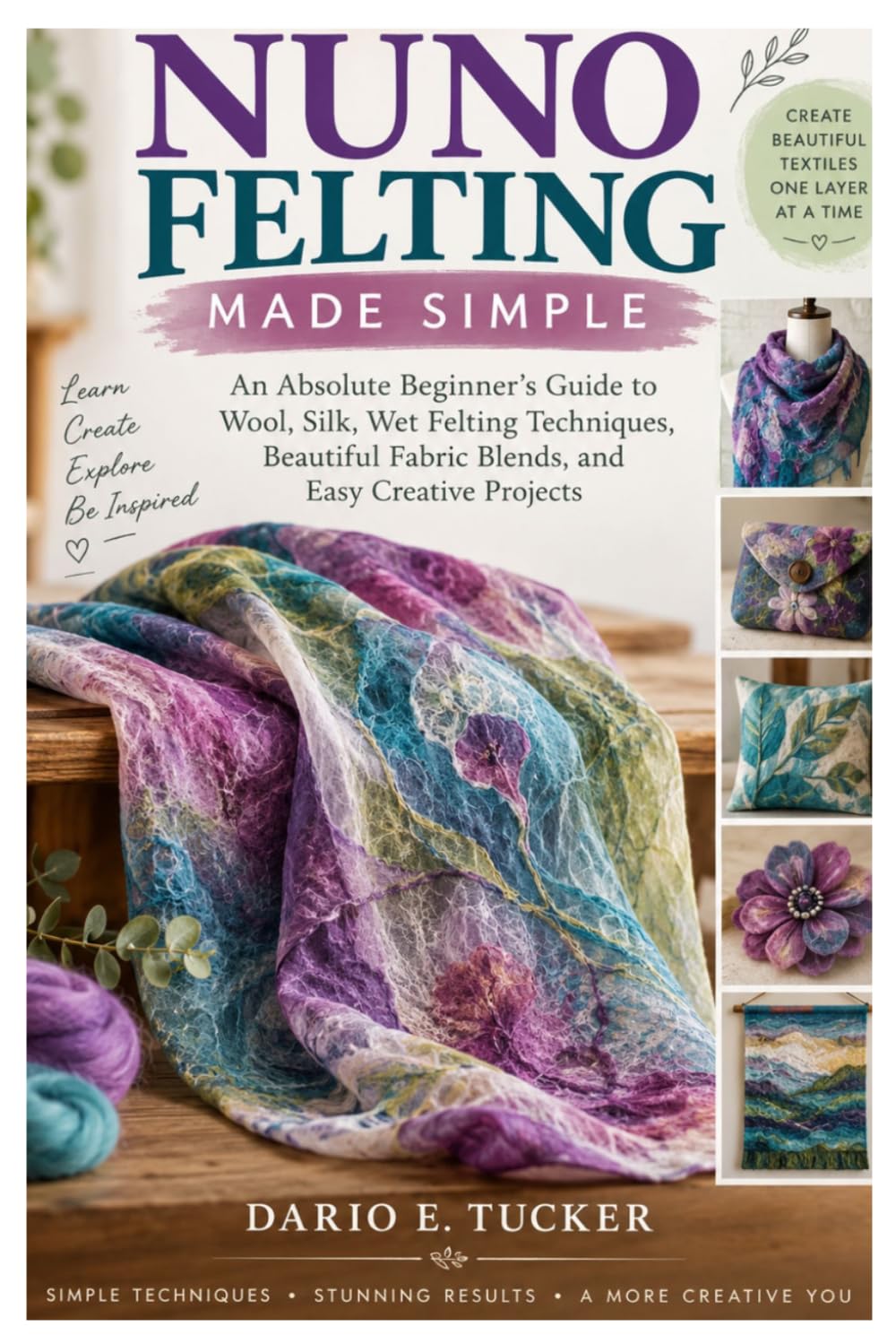 capítulo por capítulo baixar NUNO FELTING MADE SIMPLE: An Absolute Beginner’s Guide to Wool, Silk, Wet Felting Techniques, Beautiful Fabric Blends, and Easy Creative Projects