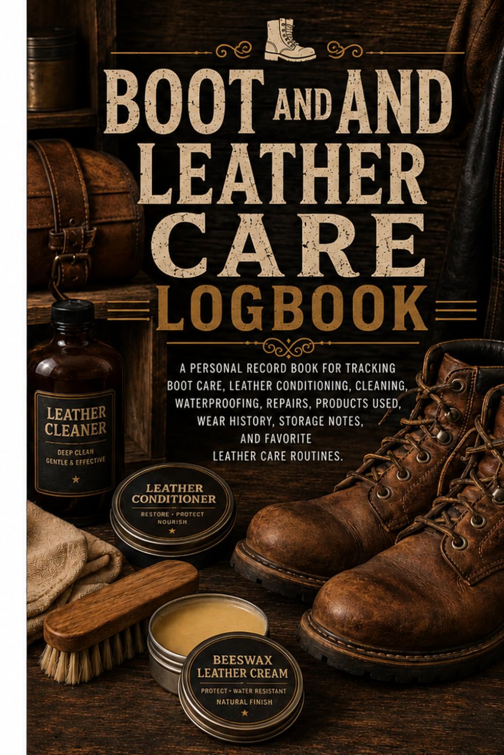 Boot and Leather Care Logbook: Cleaning, Conditioning, Polishing, Waterproofing, Repairs, and Maintenance Record baixar o livro de graça